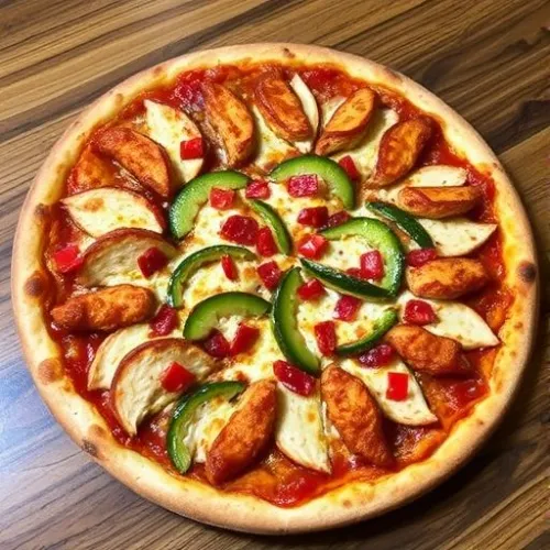 BBQ Chicken Pizza Large